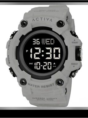 ACTIVA Digital Sport Watch in Light Gray